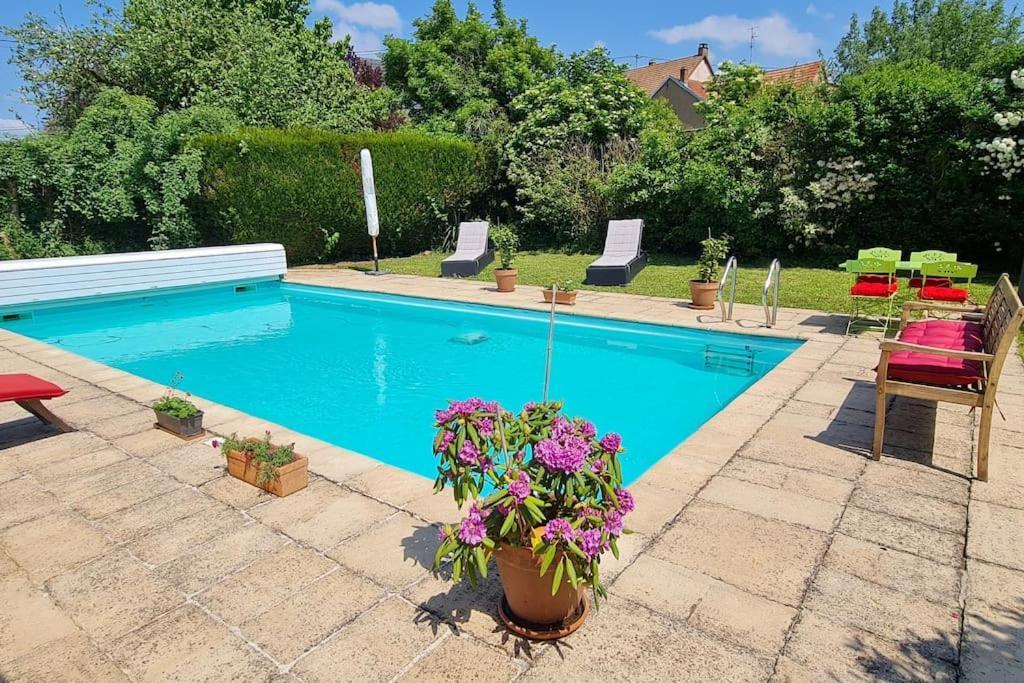Apartmán Alsace Bas-Rhin Logis Independant Avec Piscine Privee Alteckendorf Exteriér fotografie