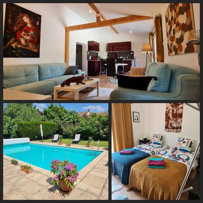 Apartmán Alsace Bas-Rhin Logis Independant Avec Piscine Privee Alteckendorf Exteriér fotografie